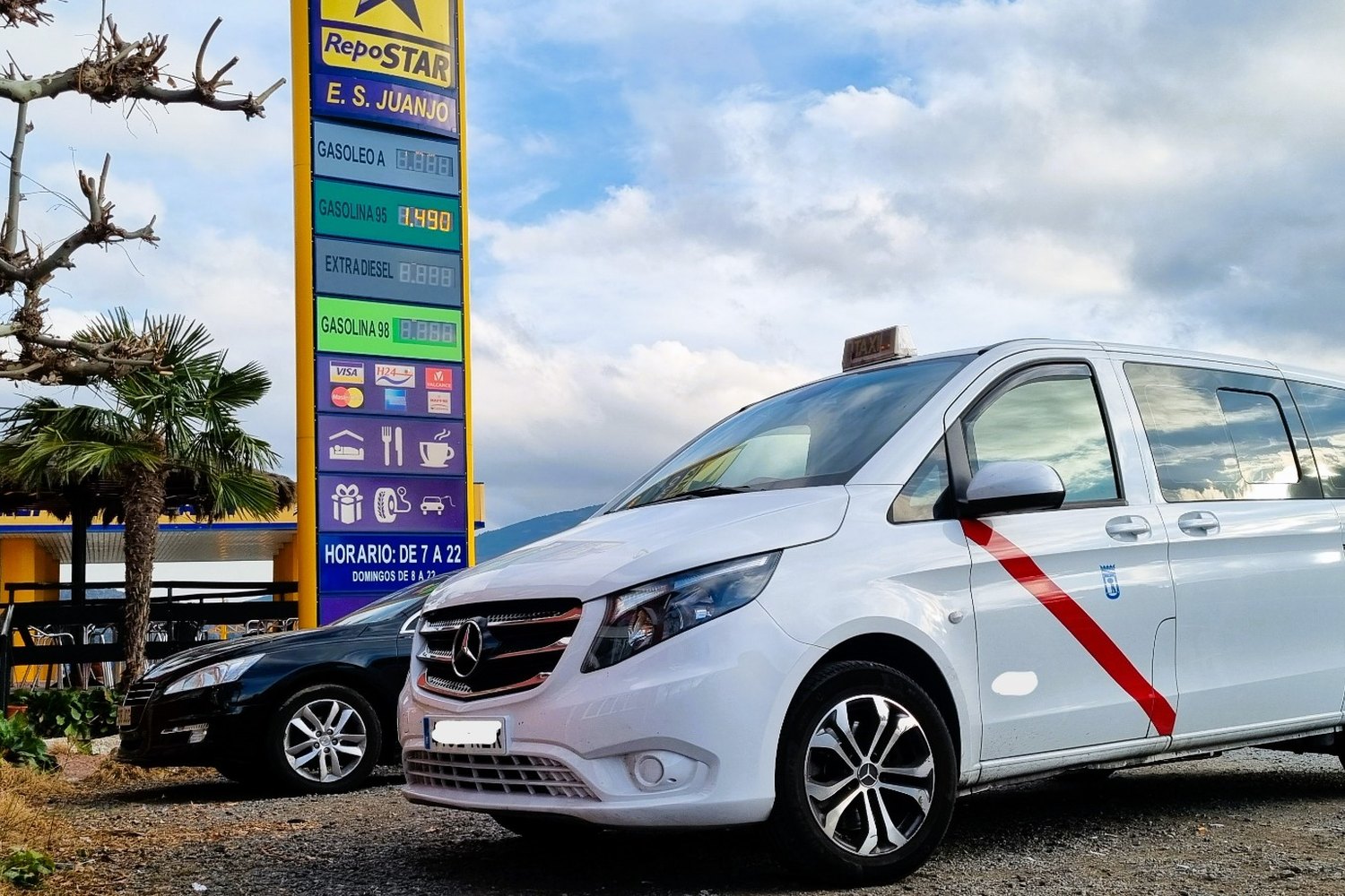 Taxi grande real en Madrid para grupos de 5 a 8 pasajeros